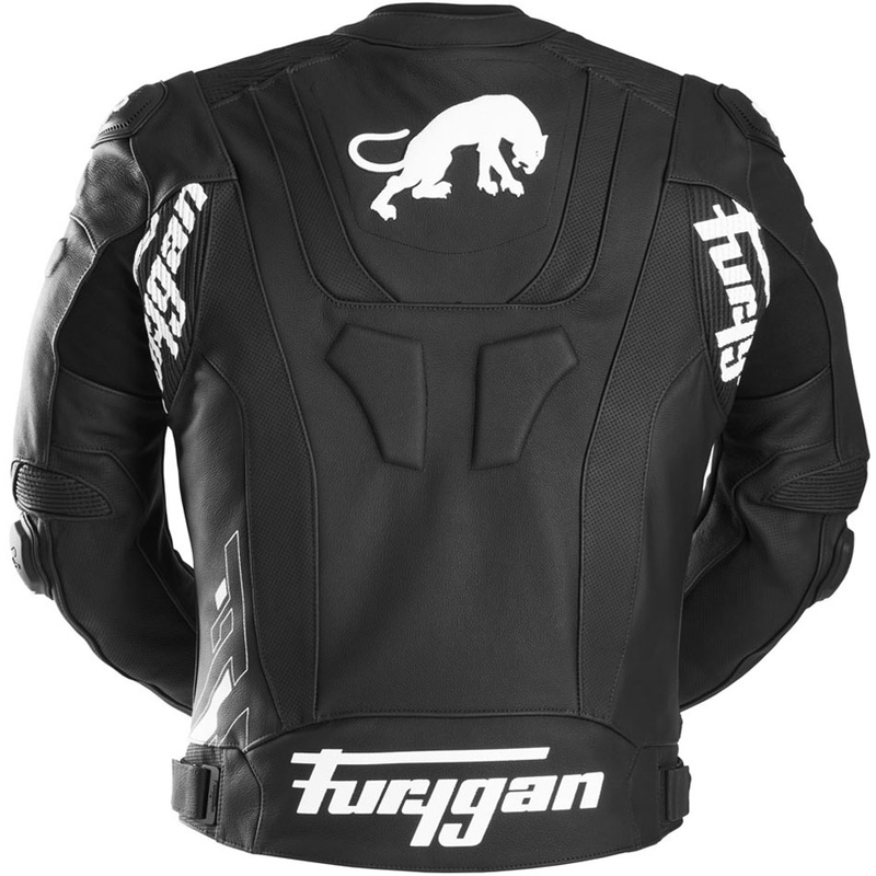 Furygan Raptor Evo 3 ādas motocikla jaka melna-balta