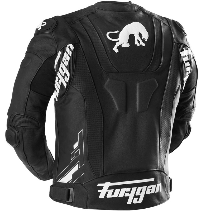Furygan Raptor Evo 3 ādas motocikla jaka melna-balta