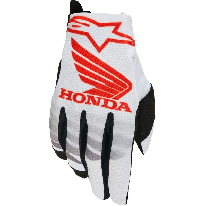 Alpinestars Radar Honda motokrosa cimdu kolekcija, balti-melni-sarkani