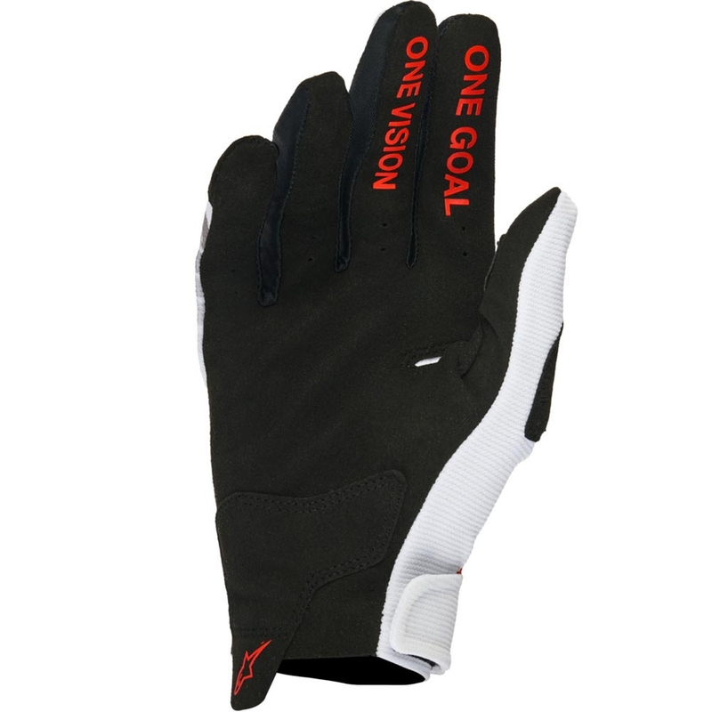 Alpinestars Radar Honda motokrosa cimdu kolekcija, balti-melni-sarkani
