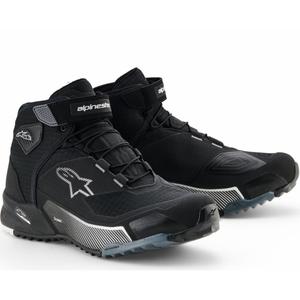 Alpinestars Stella CR-X Drystar sieviešu motocikla zābaki melni-pelēki-balti