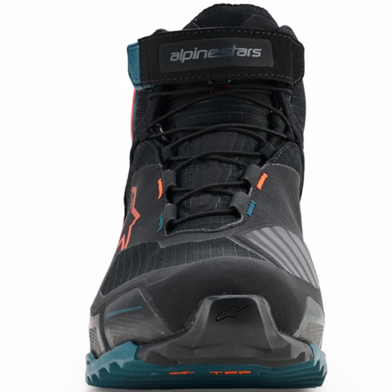 Alpinestars CR-X Drystar motocikla zābaki melni-zili-oranži