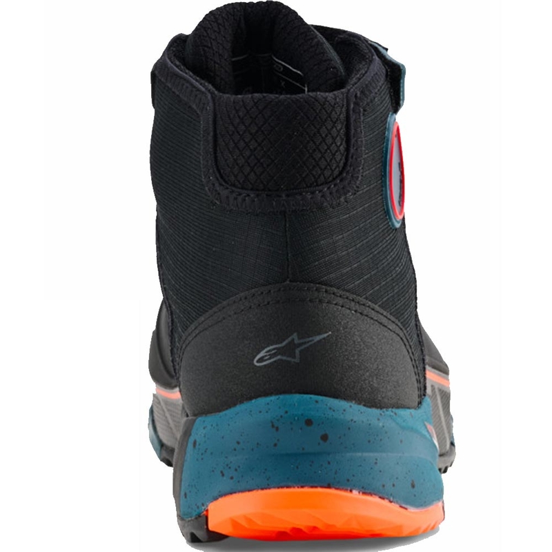 Alpinestars CR-X Drystar motocikla zābaki melni-zili-oranži