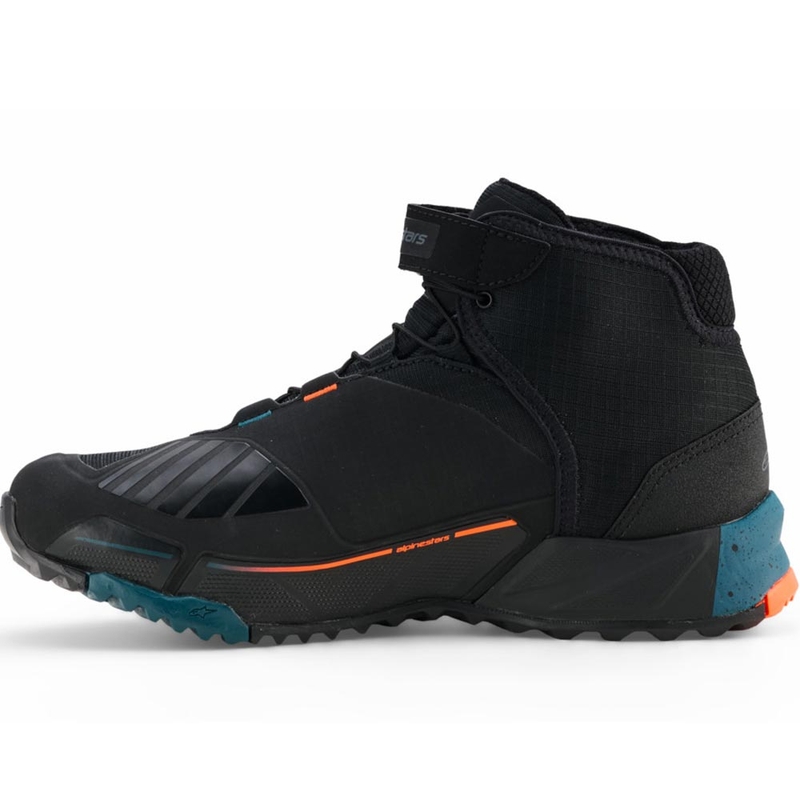 Alpinestars CR-X Drystar motocikla zābaki melni-zili-oranži
