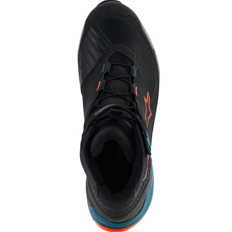 Alpinestars CR-X Drystar motocikla zābaki melni-zili-oranži