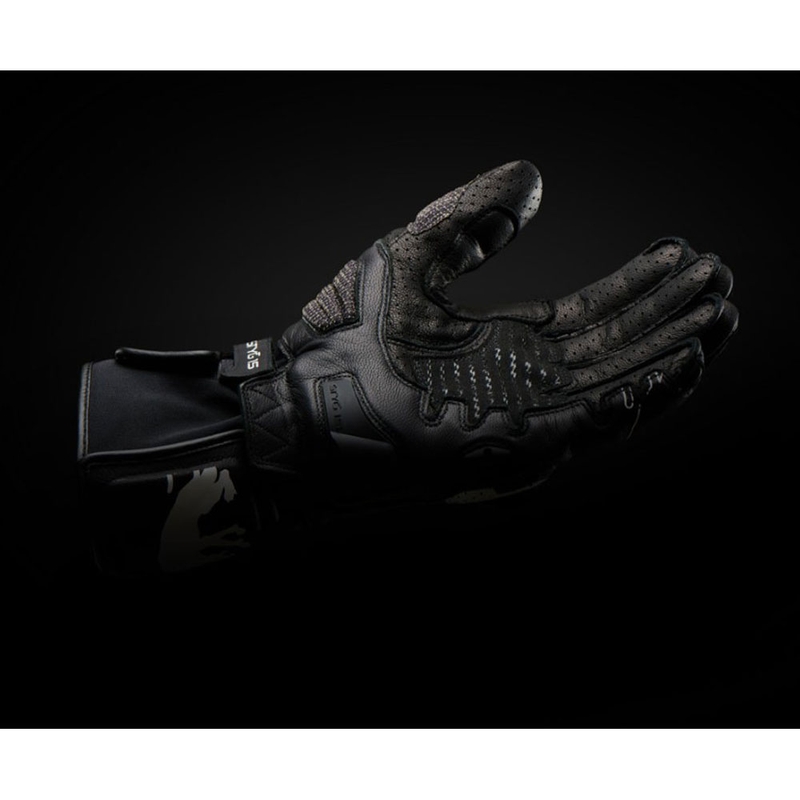 Furygan STYG 15 ventilējami motocikla cimdi melni balti