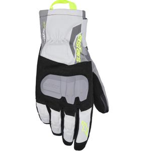 Alpinestars XT-3 Drystar izolēti motocikla cimdi melni-tumši pelēki-gaiši pelēki-dzelteni