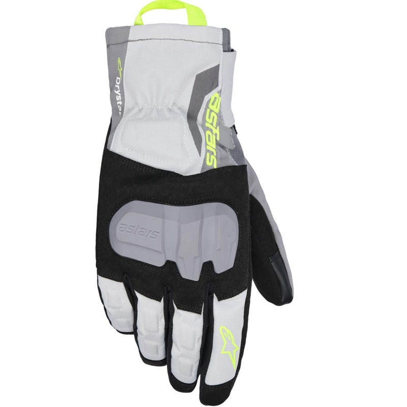 Alpinestars XT-3 Drystar izolēti motocikla cimdi melni-tumši pelēki-gaiši pelēki-dzelteni