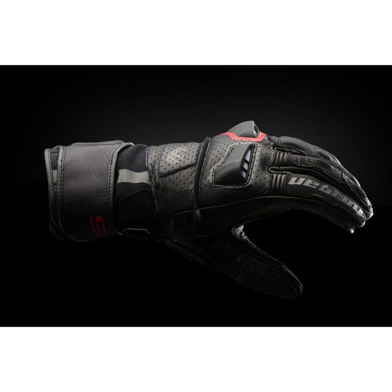 Furygan STYG 15 ventilējami motocikla cimdi melni-sarkani