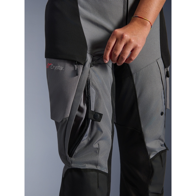Alpinestars Stella Andes V4 Drystar sieviešu motocikla bikses melnas-tumši pelēkas