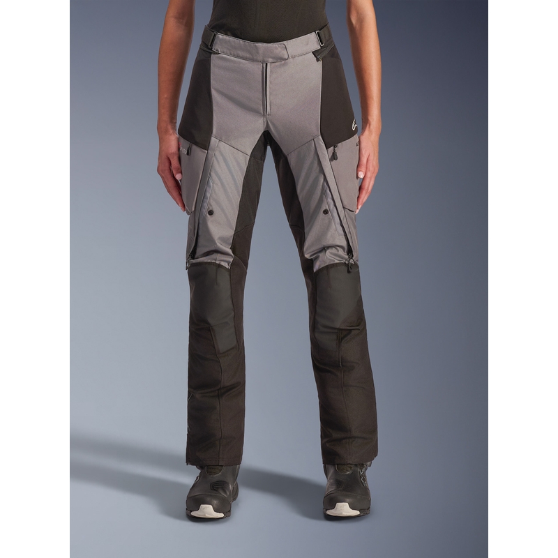 Alpinestars Stella Andes V4 Drystar sieviešu motocikla bikses melnas-tumši pelēkas