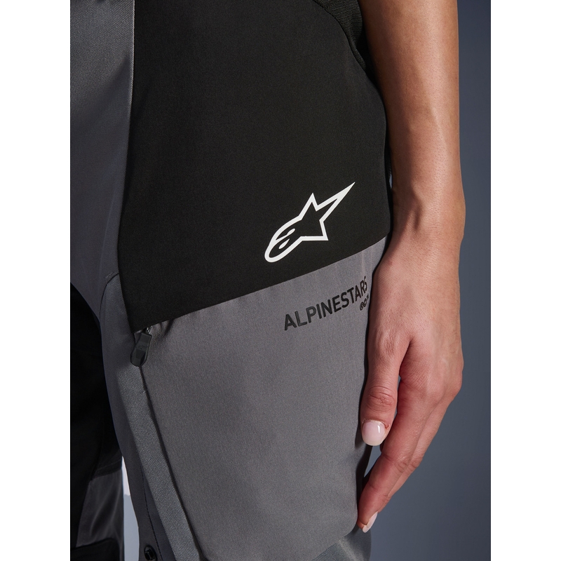 Alpinestars Stella Andes V4 Drystar sieviešu motocikla bikses melnas-tumši pelēkas