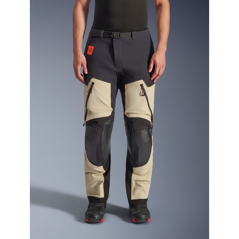 Alpinestars Halo PRO Drystar XF motocikla bikses krēmkrāsas-melnas-sarkanas