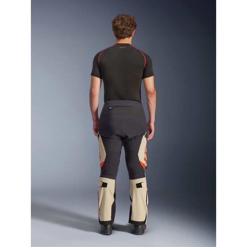 Alpinestars Halo PRO Drystar XF motocikla bikses krēmkrāsas-melnas-sarkanas