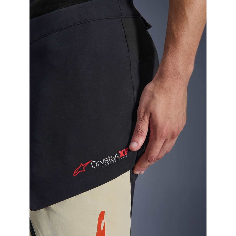 Alpinestars Halo PRO Drystar XF motocikla bikses krēmkrāsas-melnas-sarkanas