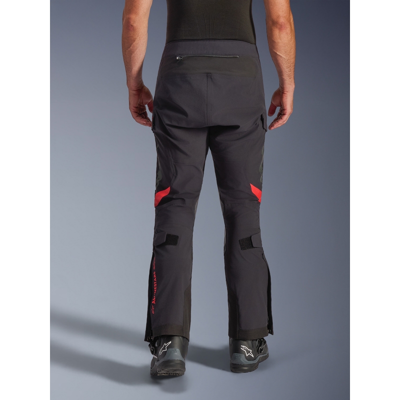 Alpinestars Halo PRO Drystar XF motocikla bikses melnas-tumši pelēkas-sarkanas