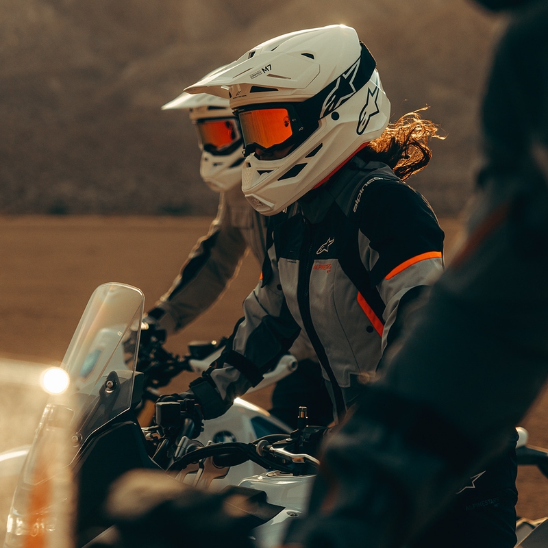 Alpinestars Stella Andes V4 Drystar sieviešu motocikla jaka, tumši pelēka-gaiši pelēka-melna-sarkana