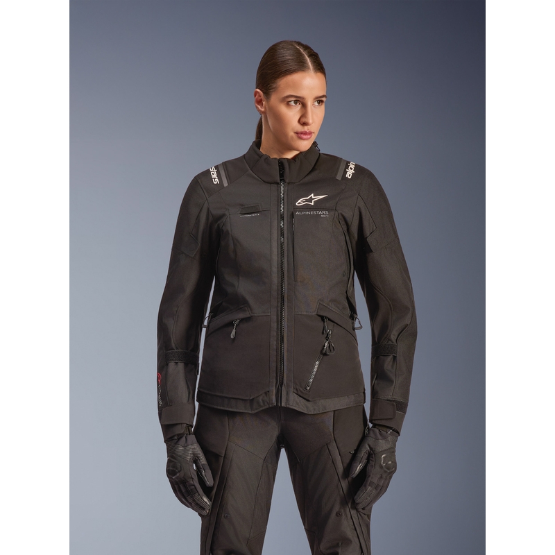 Alpinestars Stella Andes V4 Drystar sieviešu motocikla jaka, melna