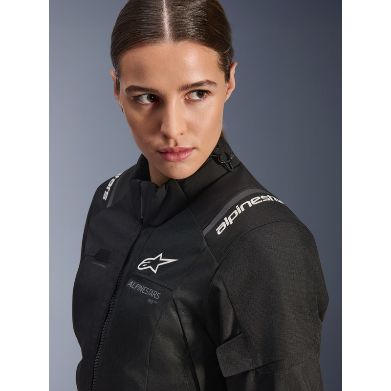 Alpinestars Stella Andes V4 Drystar sieviešu motocikla jaka, melna