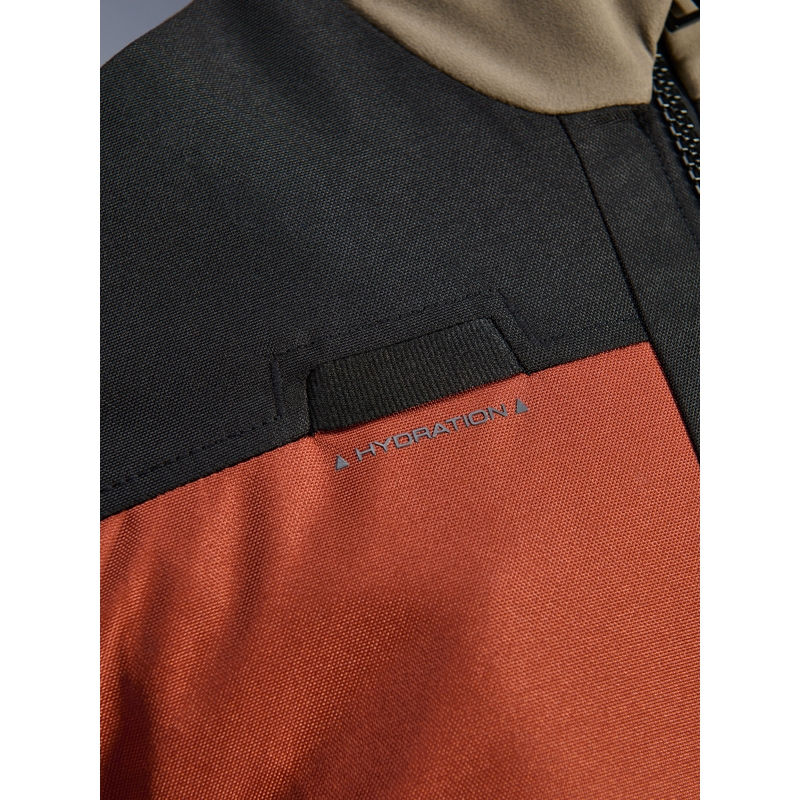 Alpinestars Andes V4 Drystar motocikla jaka gaiši brūna-tumši oranža-melna