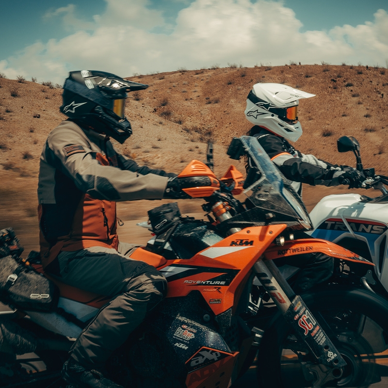 Alpinestars Andes V4 Drystar motocikla jaka gaiši brūna-tumši oranža-melna