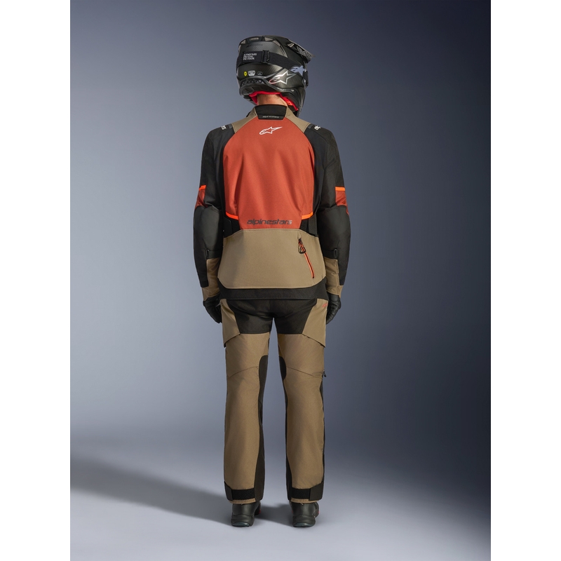 Alpinestars Andes V4 Drystar motocikla jaka gaiši brūna-tumši oranža-melna