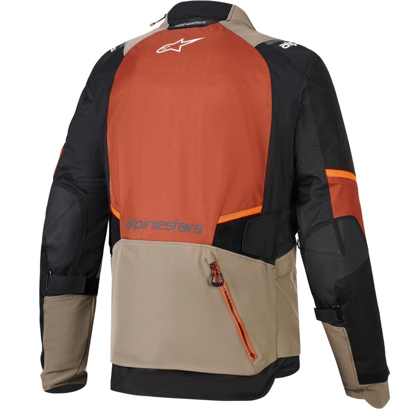 Alpinestars Andes V4 Drystar motocikla jaka gaiši brūna-tumši oranža-melna
