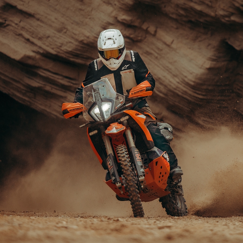Alpinestars Andes V4 Drystar motocikla jaka krēmkrāsas-gaiši brūna-melna-fluororanža