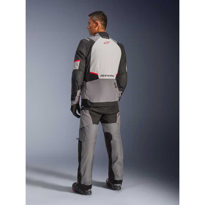 Alpinestars Andes V4 Drystar motocikla jaka, tumši pelēka-gaiši pelēka-melna-sarkana