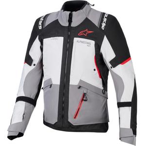 Alpinestars Andes V4 Drystar motocikla jaka, tumši pelēka-gaiši pelēka-melna-sarkana