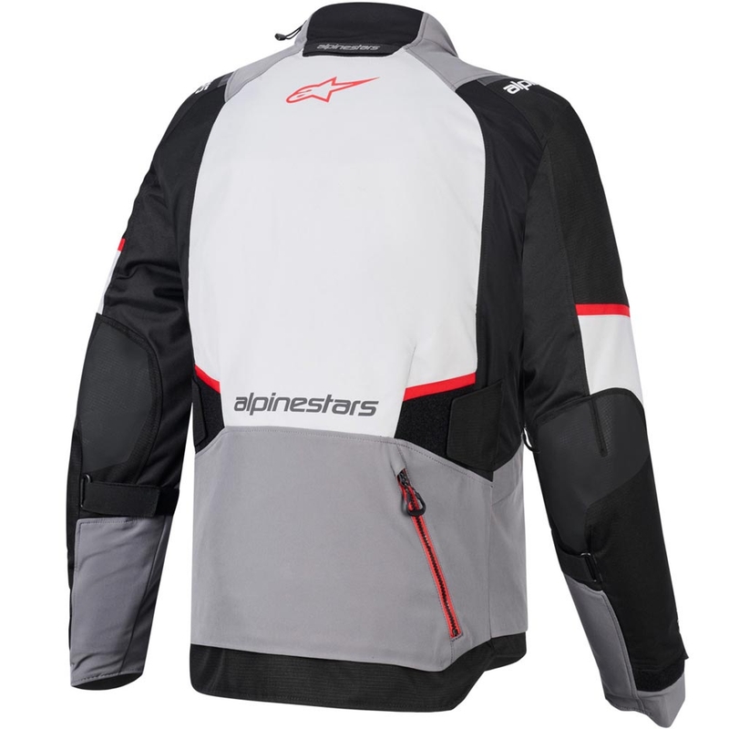 Alpinestars Andes V4 Drystar motocikla jaka, tumši pelēka-gaiši pelēka-melna-sarkana