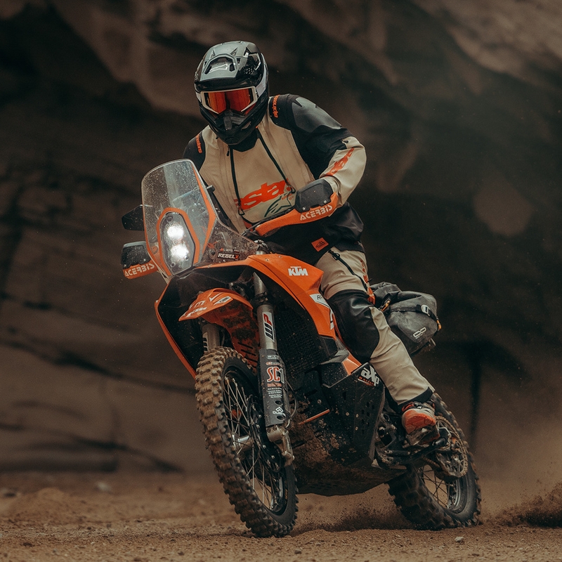 Alpinestars Halo PRO Drystar XF motocikla jaka krēmkrāsas-melna-sarkana
