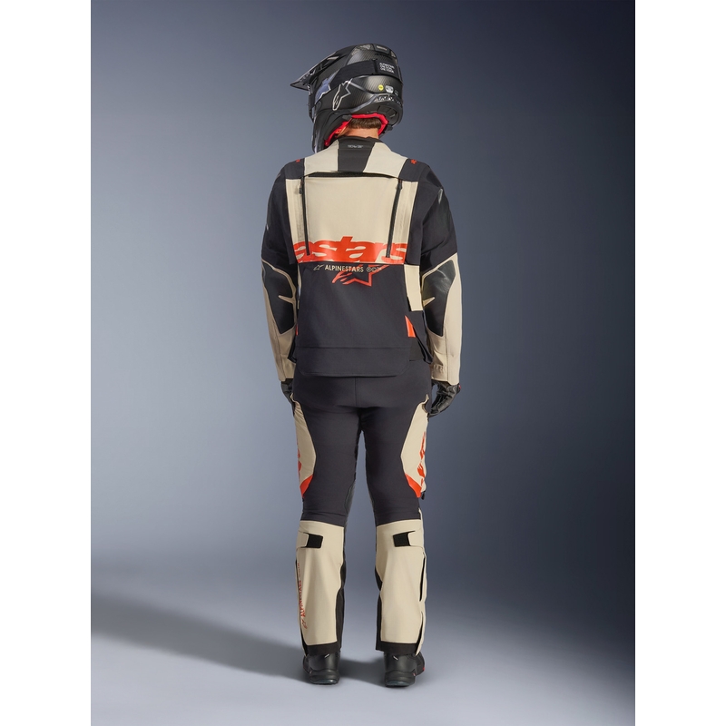 Alpinestars Halo PRO Drystar XF motocikla jaka krēmkrāsas-melna-sarkana