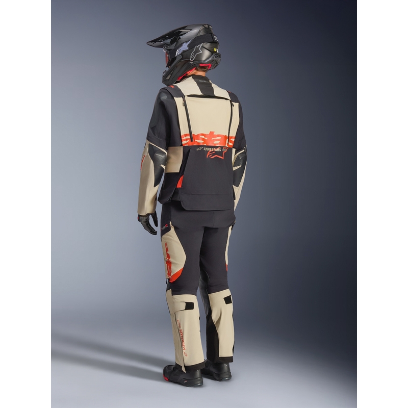 Alpinestars Halo PRO Drystar XF motocikla jaka krēmkrāsas-melna-sarkana