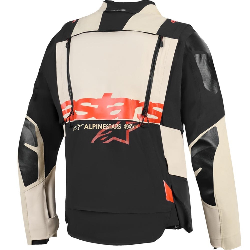 Alpinestars Halo PRO Drystar XF motocikla jaka krēmkrāsas-melna-sarkana