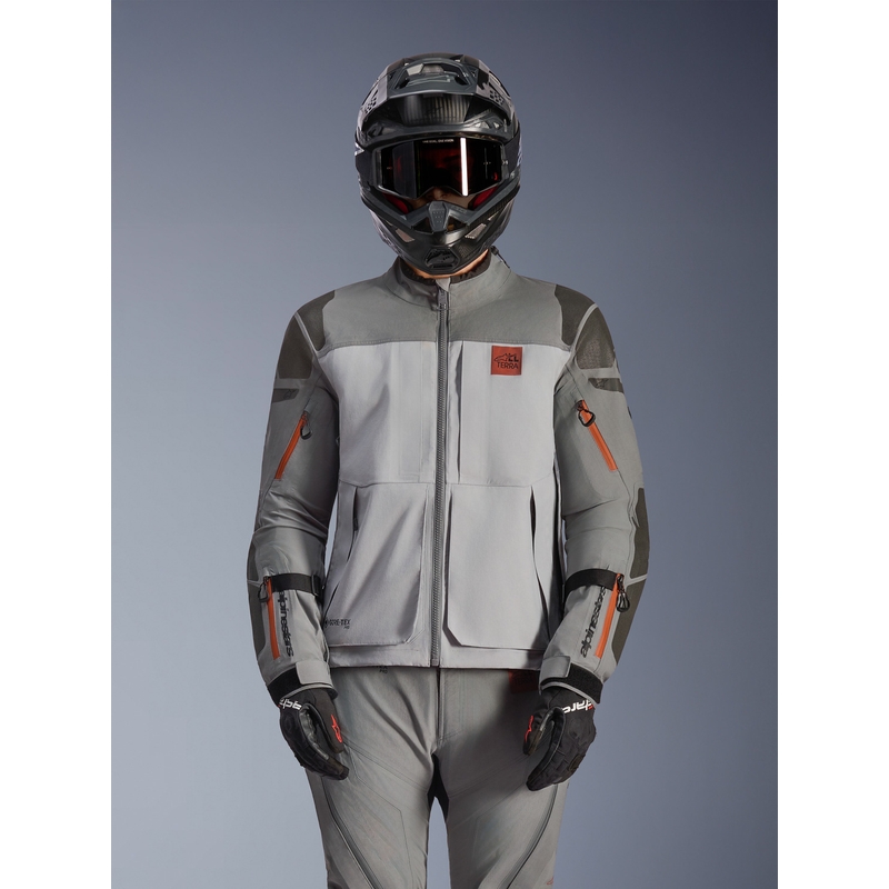 Alpinestars Nazca 3L Gore-Tex PRO motocikla jaka tumši pelēka-gaiši pelēka