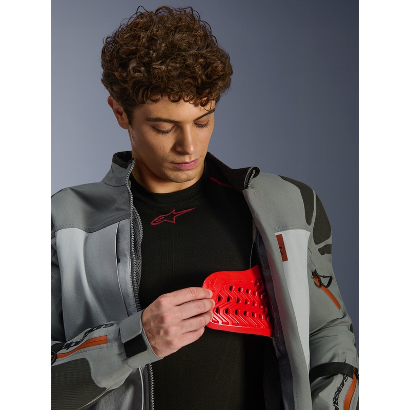 Alpinestars Nazca 3L Gore-Tex PRO motocikla jaka tumši pelēka-gaiši pelēka