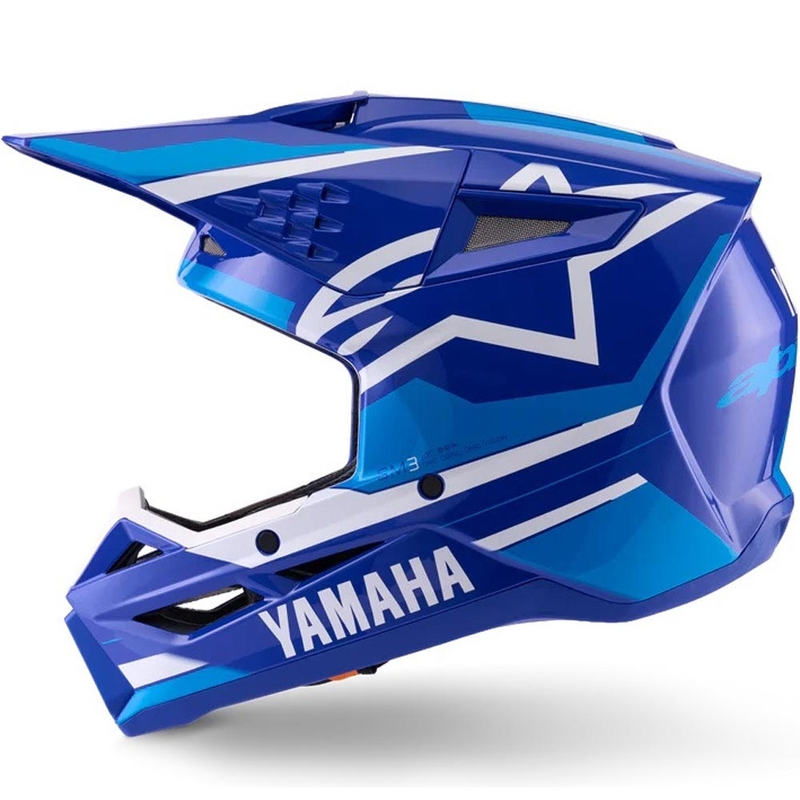 Bērnu motokrosa ķivere Alpinestars S-M3 YAMAHA kolekcija zili balta