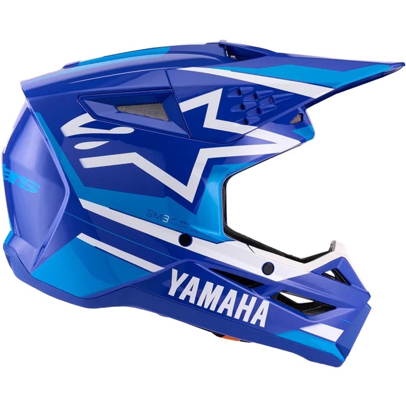 Bērnu motokrosa ķivere Alpinestars S-M3 YAMAHA kolekcija zili balta