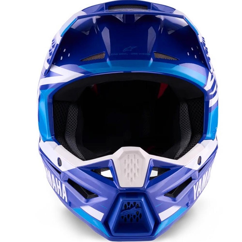 Bērnu motokrosa ķivere Alpinestars S-M3 YAMAHA kolekcija zili balta