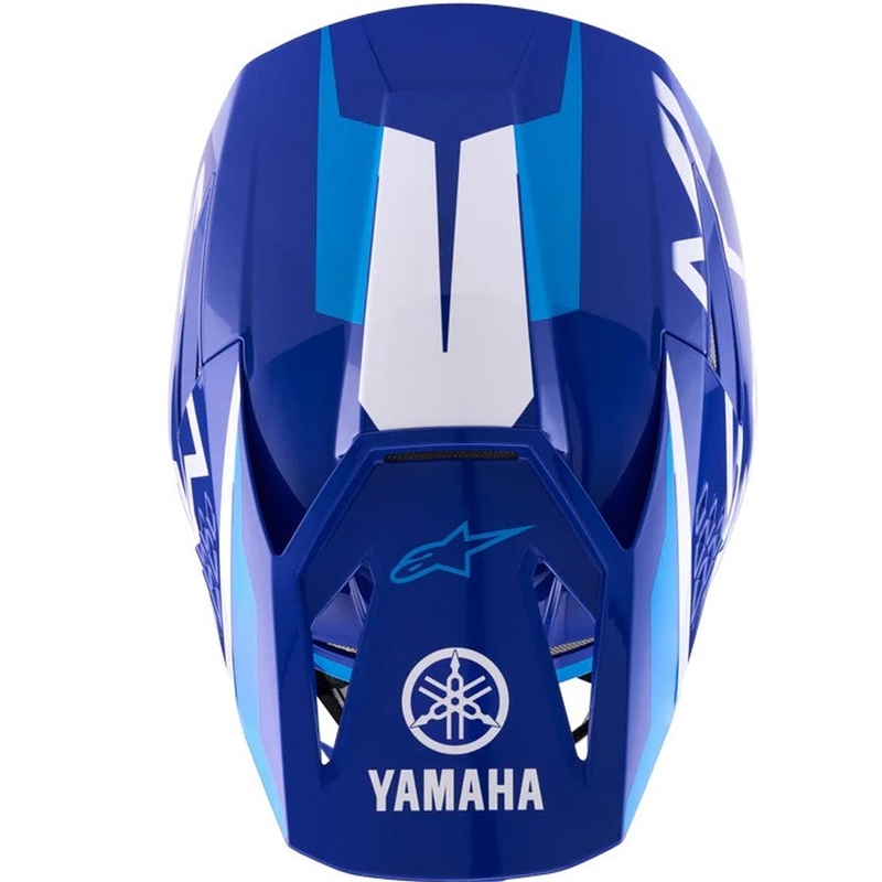 Bērnu motokrosa ķivere Alpinestars S-M3 YAMAHA kolekcija zili balta