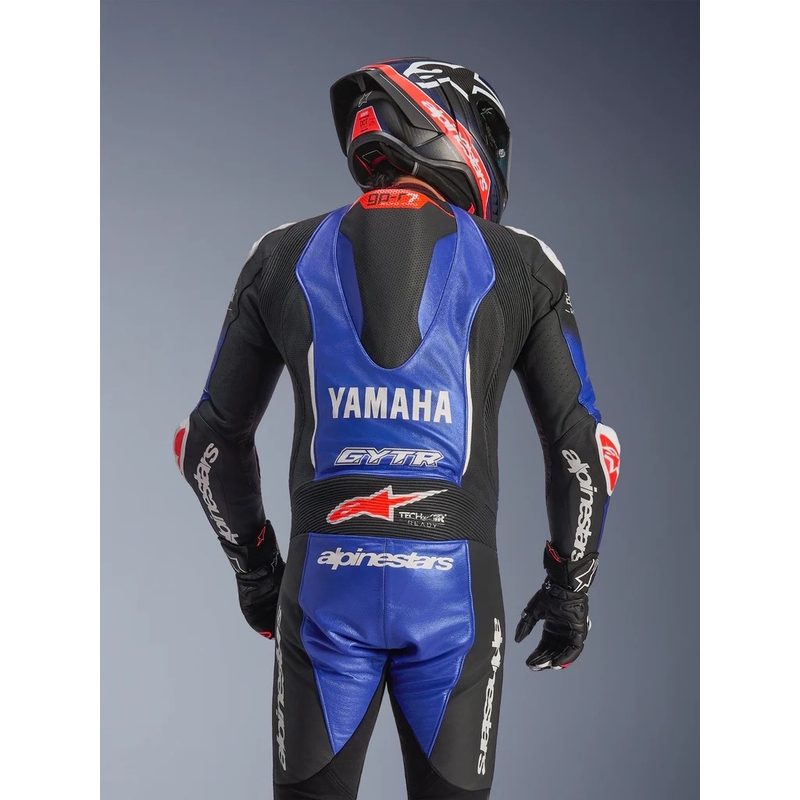 Viendaļīgs ādas motocikla kombinezons Alpinestars GP-R7 YAMAHA GYTR TECH-AIR kolekcijas zils-melns-balts-sarkans