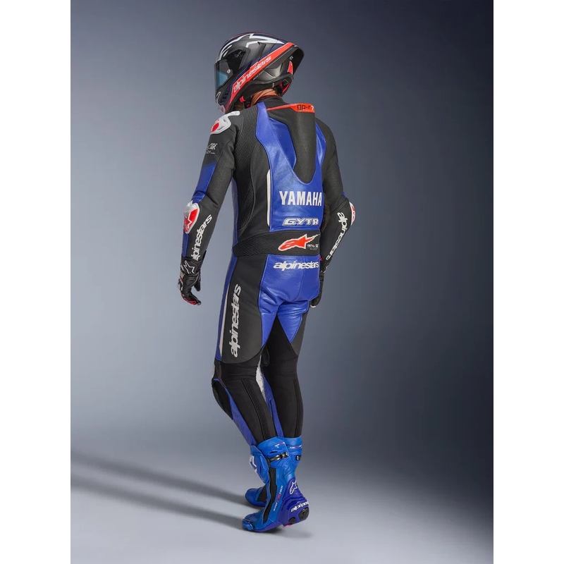 Viendaļīgs ādas motocikla kombinezons Alpinestars GP-R7 YAMAHA GYTR TECH-AIR kolekcijas zils-melns-balts-sarkans