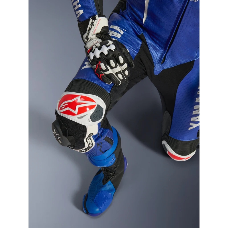 Viendaļīgs ādas motocikla kombinezons Alpinestars GP-R7 YAMAHA GYTR TECH-AIR kolekcijas zils-melns-balts-sarkans