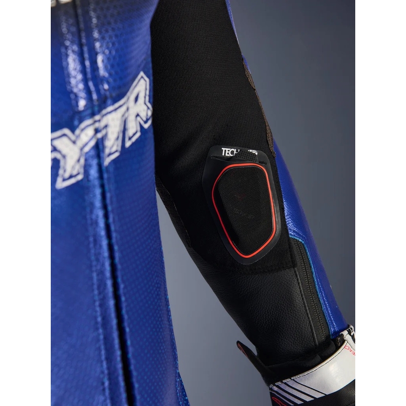 Viendaļīgs ādas motocikla kombinezons Alpinestars GP-R7 YAMAHA GYTR TECH-AIR kolekcijas zils-melns-balts-sarkans