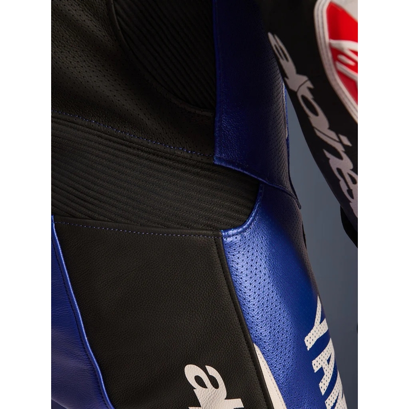 Viendaļīgs ādas motocikla kombinezons Alpinestars GP-R7 YAMAHA GYTR TECH-AIR kolekcijas zils-melns-balts-sarkans