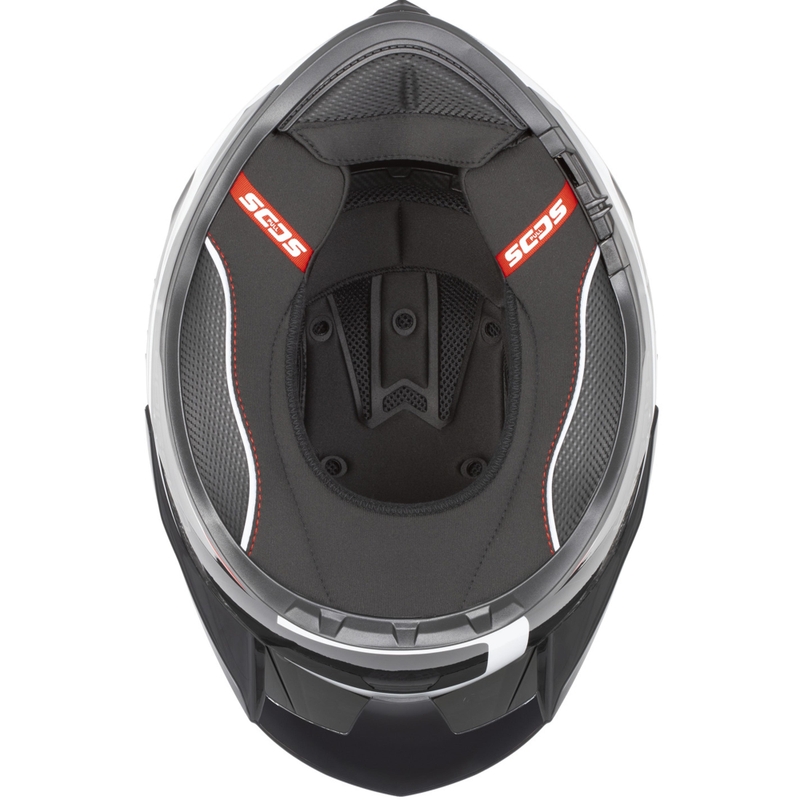Cassida Integral GTS 2.1 Mega motocikla ķivere, melna-fluorescējoši dzeltena-balta