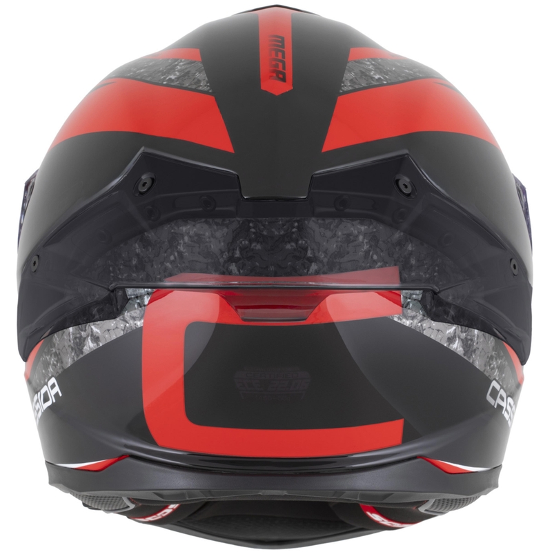 Cassida Integral GTS 2.1 Mega motocikla ķivere, melna-sarkana-balta