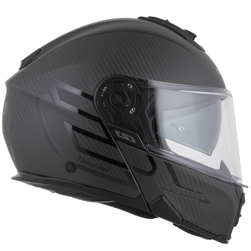 Atverama motocikla ķivere Cassida Modulo 2.1 Plus Carbon BlackOut matēti melna