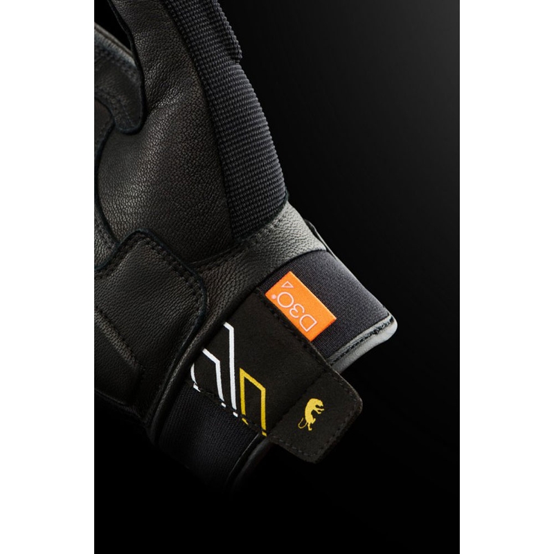 Furygan Jet Neon D3O® Evo sieviešu motocikla cimdi, melni-zeltaini